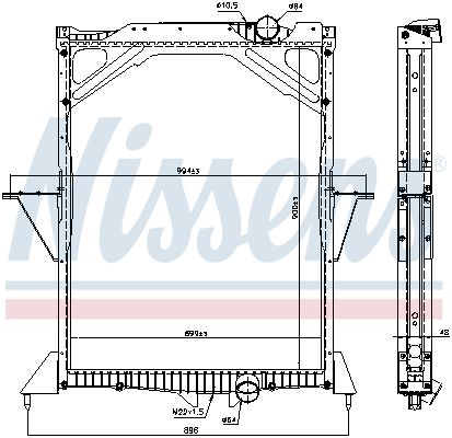 NISSENS 65466A Radiator, engine cooling