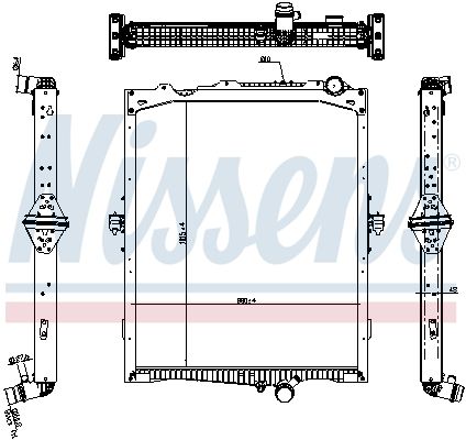 NISSENS 65479 Radiator, engine cooling