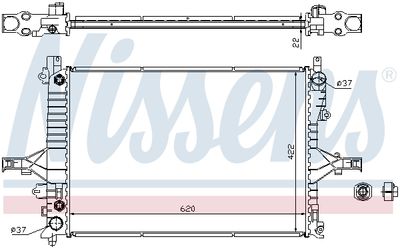 Radiator, engine cooling NISSENS 65552A