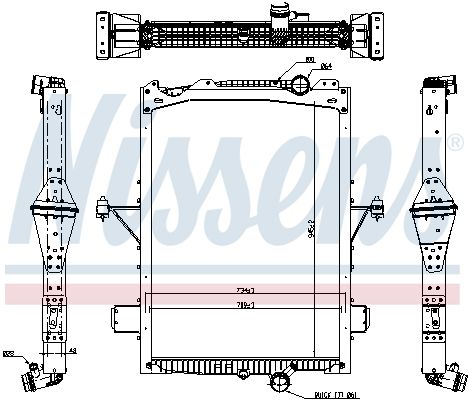 NISSENS 65624 Radiator, engine cooling