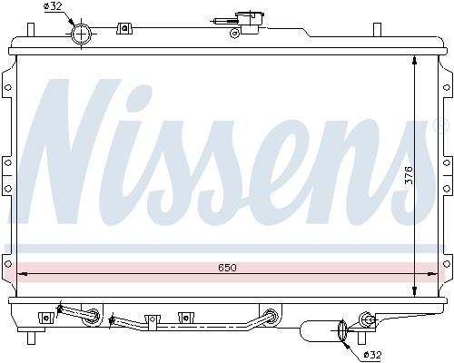 NISSENS 66603 Radiator, engine cooling