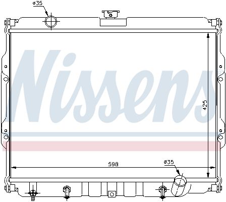 NISSENS 67047 Radiator, engine cooling