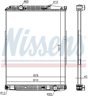 NISSENS 671690 Radiator, engine cooling