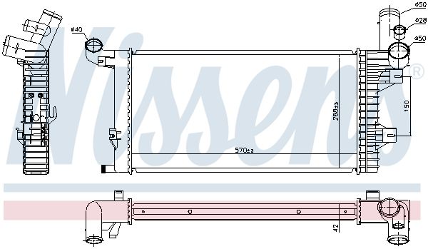 NISSENS 67172 Radiator, engine cooling