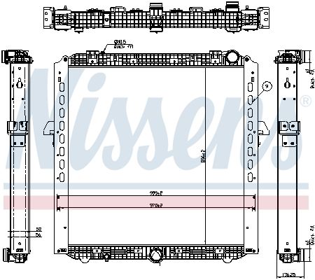 NISSENS 67175 Radiator, engine cooling