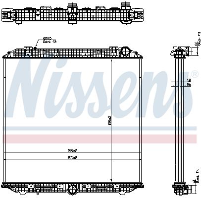 NISSENS 671750 Radiator, engine cooling