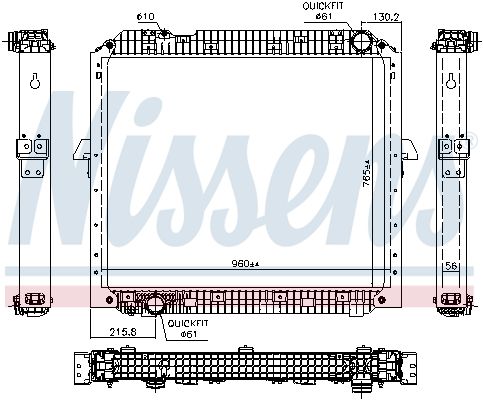 NISSENS 67178 Radiator, engine cooling