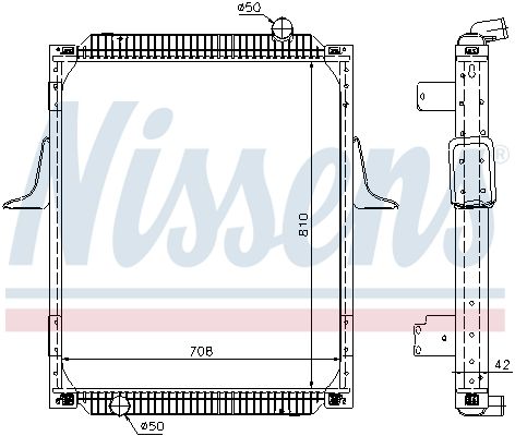NISSENS 67248 Radiator, engine cooling