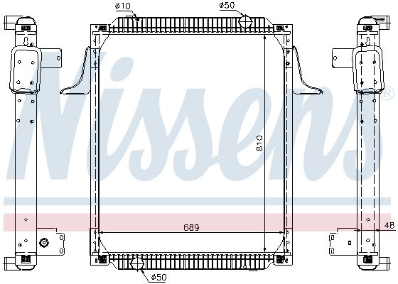 NISSENS 67257 Radiator, engine cooling