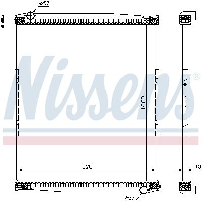 NISSENS 67258 Radiator, engine cooling