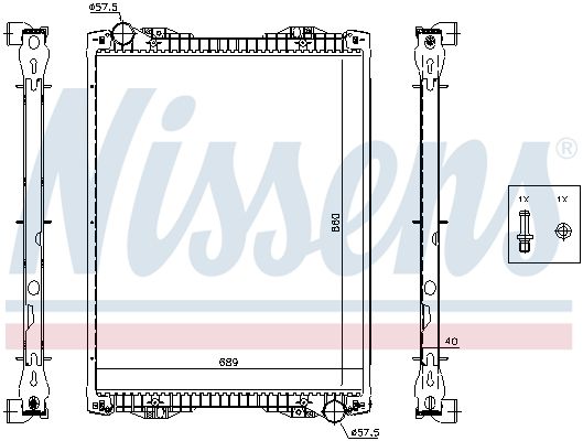 NISSENS 67259A Radiator, engine cooling
