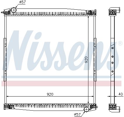 NISSENS 67282 Radiator, engine cooling