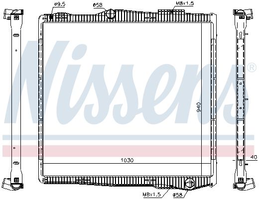 NISSENS 67290 Radiator, engine cooling