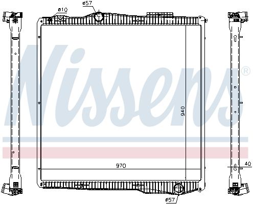 NISSENS 67291 Radiator, engine cooling