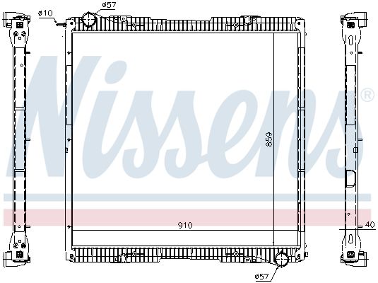 NISSENS 67292 Radiator, engine cooling