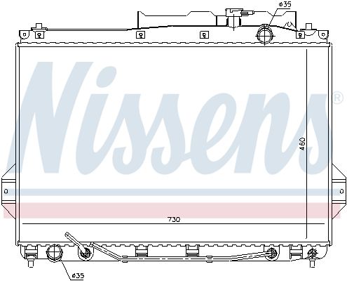 NISSENS 675009 Radiator, engine cooling