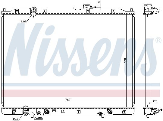 NISSENS 68151 Radiator, engine cooling