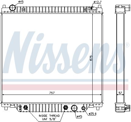 NISSENS 69205 Radiator, engine cooling