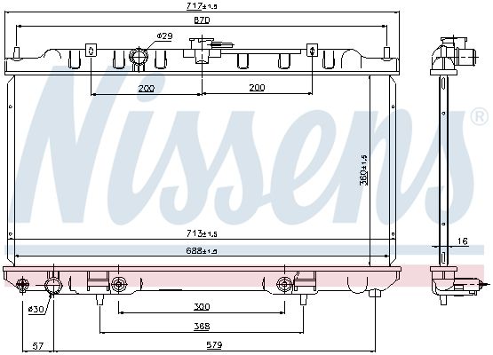 NISSENS 69460 Radiator, engine cooling