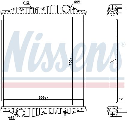 NISSENS 69602A Radiator, engine cooling