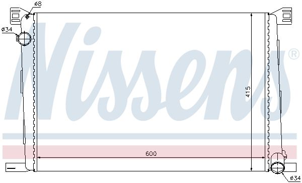 NISSENS 69706 Radiator, engine cooling