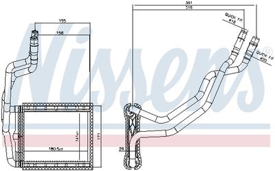 Heat Exchanger, interior heating NISSENS 707211