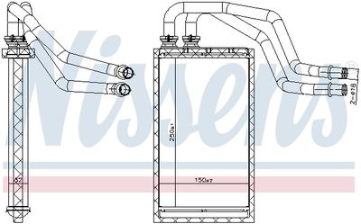 Heat Exchanger, interior heating NISSENS 707215