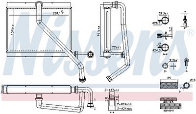 Heat Exchanger, interior heating NISSENS 707289