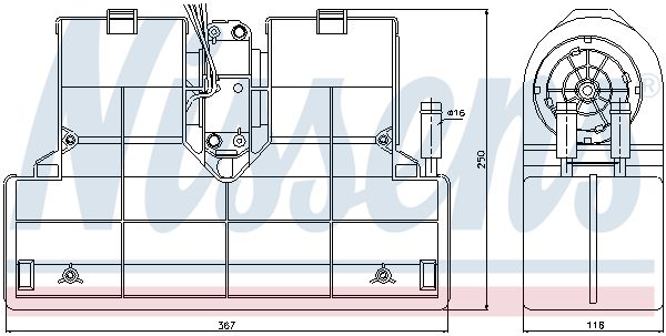 NISSENS 71908 Heat Exchanger, interior heating