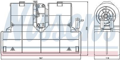 Heat Exchanger, interior heating NISSENS 71908