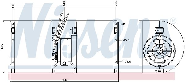 NISSENS 71943 Heat Exchanger, interior heating