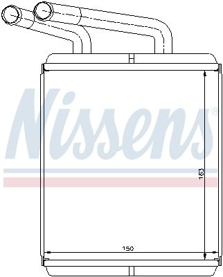 NISSENS 77617 Heat Exchanger, interior heating