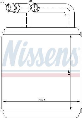 Heat Exchanger, interior heating NISSENS 77618