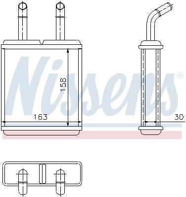 Heat Exchanger, interior heating NISSENS 77621