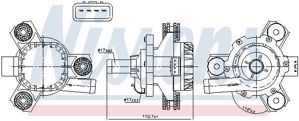 NISSENS 832171 Auxiliary Water Pump (cooling water circuit)