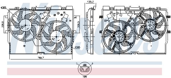 NISSENS 850004 Fan, engine cooling