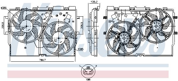 NISSENS 850005 Fan, engine cooling