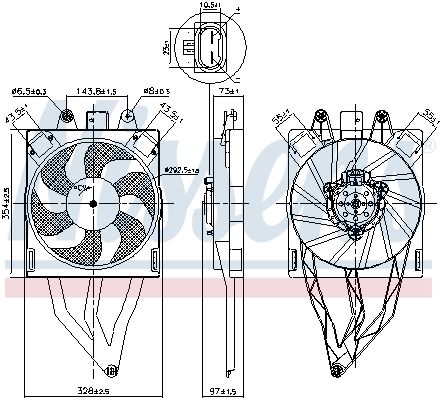 NISSENS 850066 Fan, engine cooling