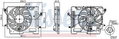 Fan, engine cooling NISSENS 850080