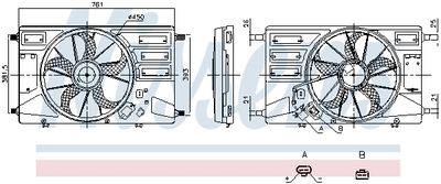 Fan, engine cooling NISSENS 850100