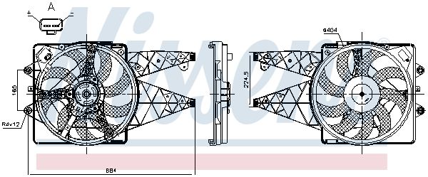 NISSENS 850114 Fan, engine cooling