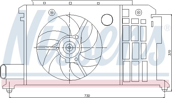 NISSENS 85058 Fan, engine cooling