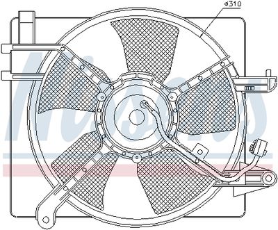 Fan, engine cooling NISSENS 85061