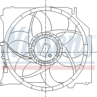 Fan, engine cooling NISSENS 85066