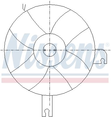 Fan, engine cooling NISSENS 85096