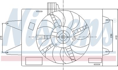 Fan, engine cooling NISSENS 85129