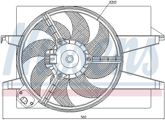 NISSENS 85220 Fan, engine cooling
