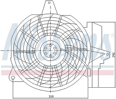 Fan, engine cooling NISSENS 85266