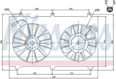Fan, engine cooling NISSENS 85269