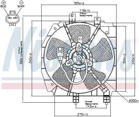 NISSENS 85274 Fan, engine cooling